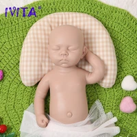 ivita wg1507 18inch 3200g 100 full body silicone reborn baby doll realistic unpainted sleeping girl dolls for children toys