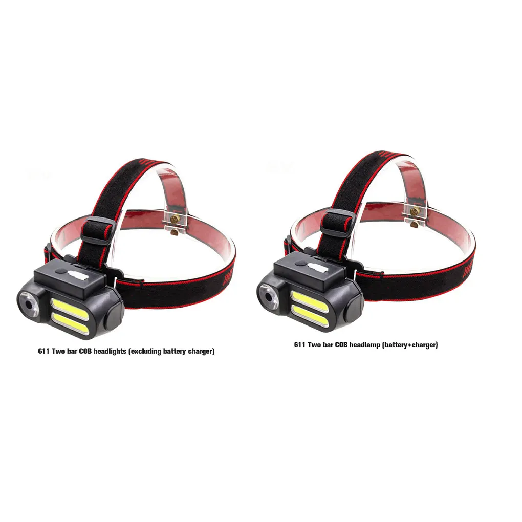

High Brightness IPX5 Waterproof Headlight Hiking Headlamp 4 Modes Adjustable Flashlight Night Fishing Head Torch Type 1