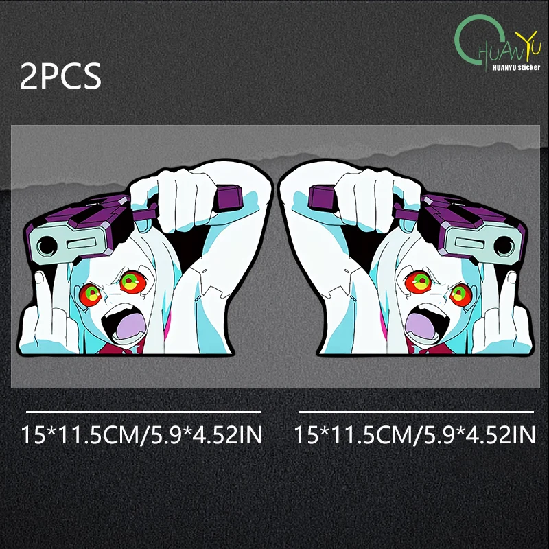 

Стикер-наклейка Cyberpunk Edge Walker Rebecca Fun Anime С Эффектом Светоотражения Для Мотоцикла И Автомобиля