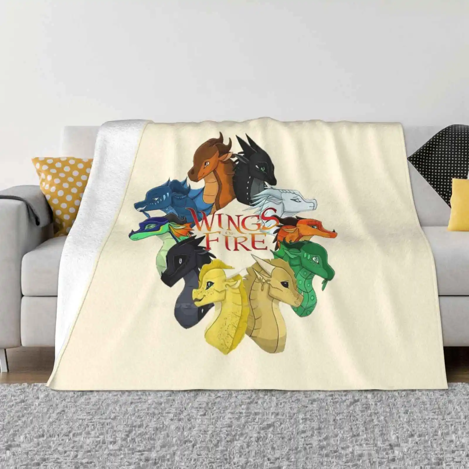 Of Fire All Dragon Низкая цена Новая новинка с принтом Модное мягкое теплое одеяло Wings Wof
