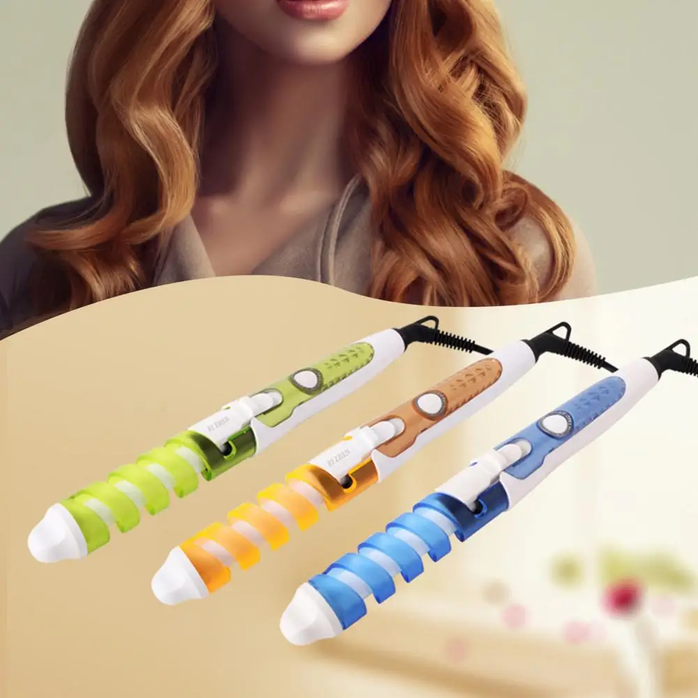 

Curling Iron Easy to Use Long Lasting Hairdressing Accessory Electric Rotating Curling Iron Hair Roll Curler for Home