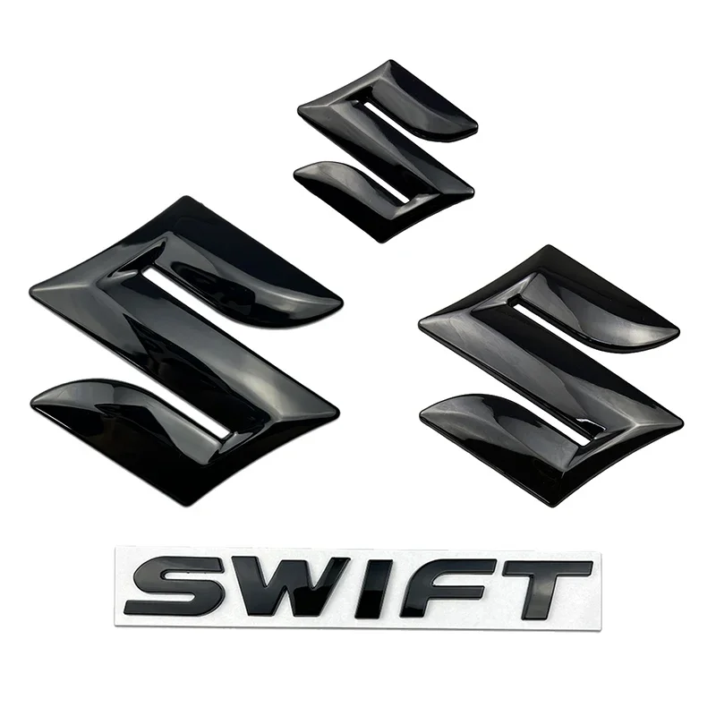 

4 шт. 5 шт. для SUZUKI Swift металлическая передняя эмблема автомобиля задний багажник логотип 3D значок наклейка на руль модифицированное украшение с буквами
