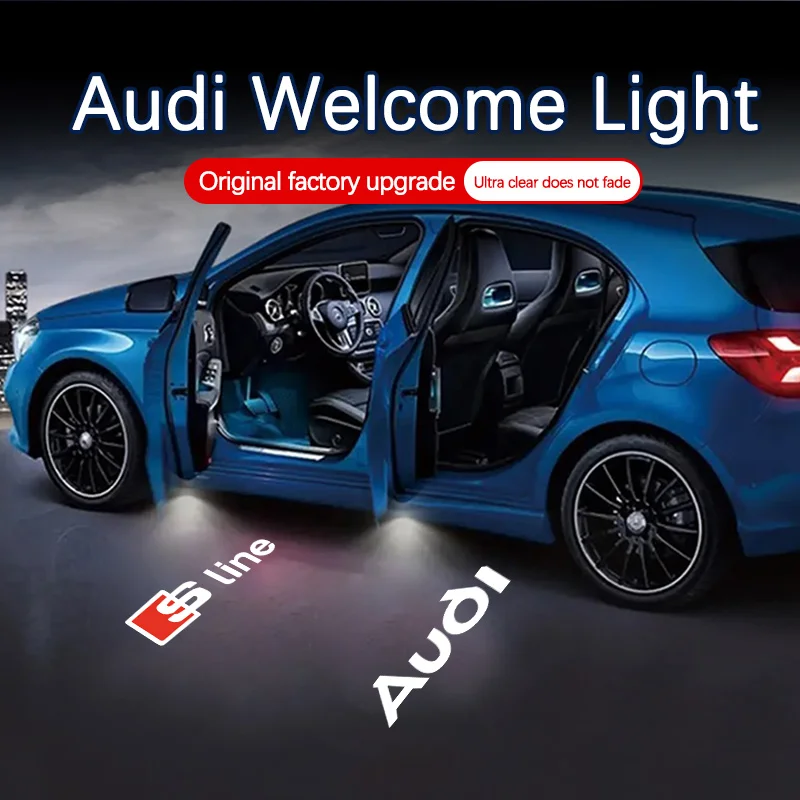 Светодиодный автомобильный аксессуар для Audi S line A3 A4 A5 A6 B6 B7 B8 C5 C6 C7 A7 A8 Q3 Q5 Q7 TT