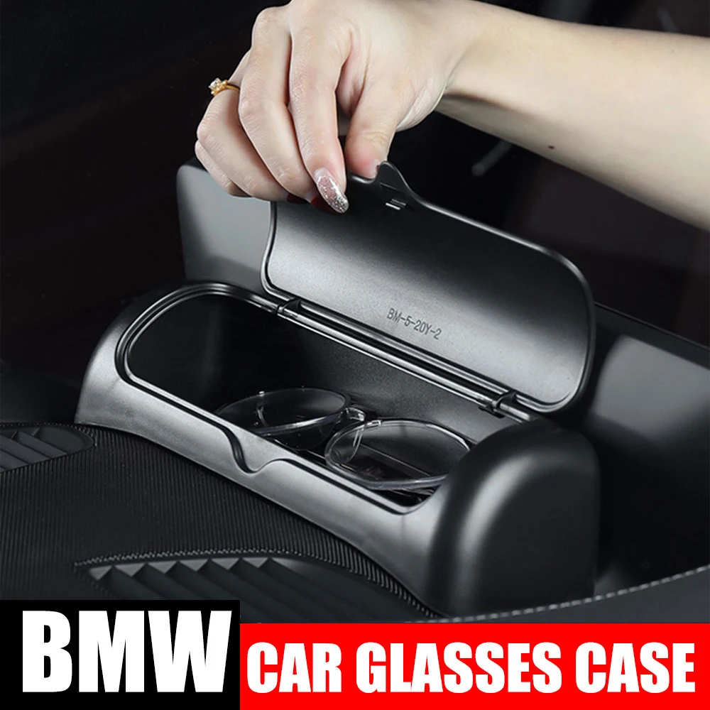 

For BMW 3 5 Series G20 G28 G30 G38 X1 X3 X4 F48 F49 G01G02 G08 Car Glasses Box Storage Holder Sunglasses Storag Case Clips