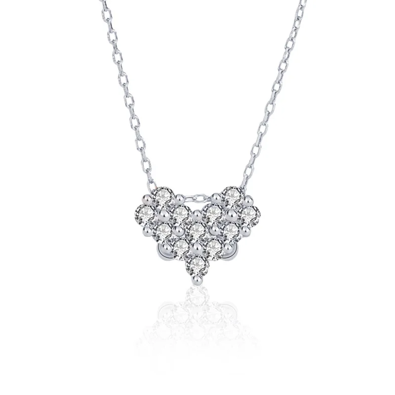 Ожерелье Любовь из 18-каратного золота женское сращивание ключичная цепочка двух