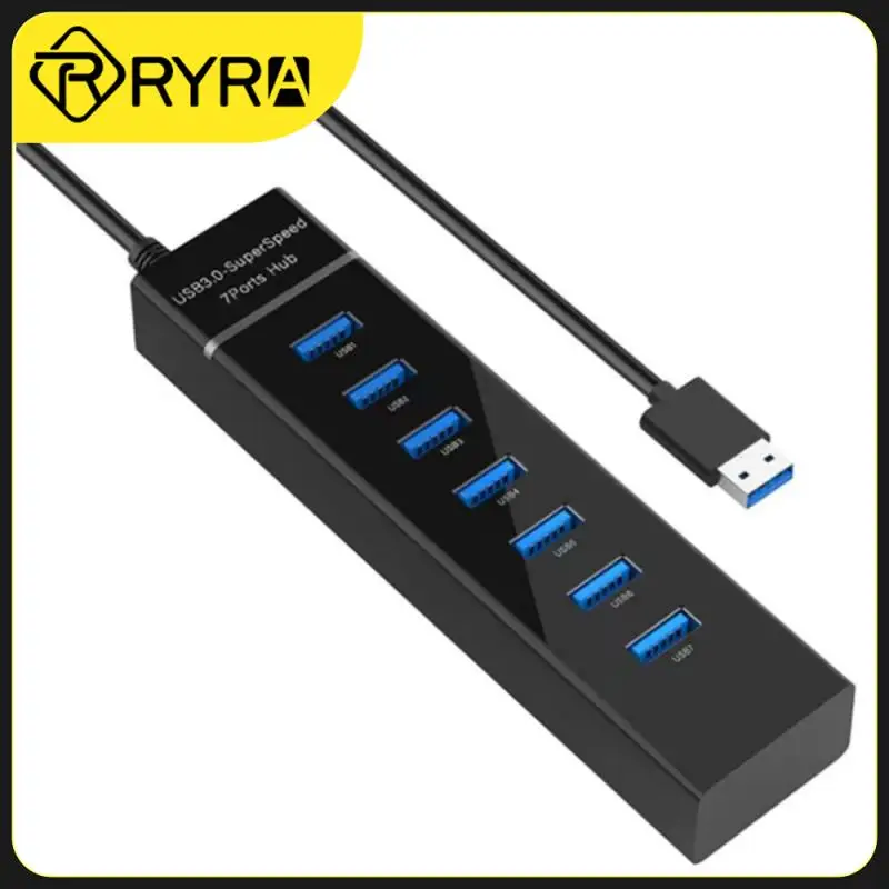 

Осветительная лента RYRA 3,0 HUB 7-портовый Женский высокоскоростной компьютерный Разветвитель USB 1-to-7 док-станция