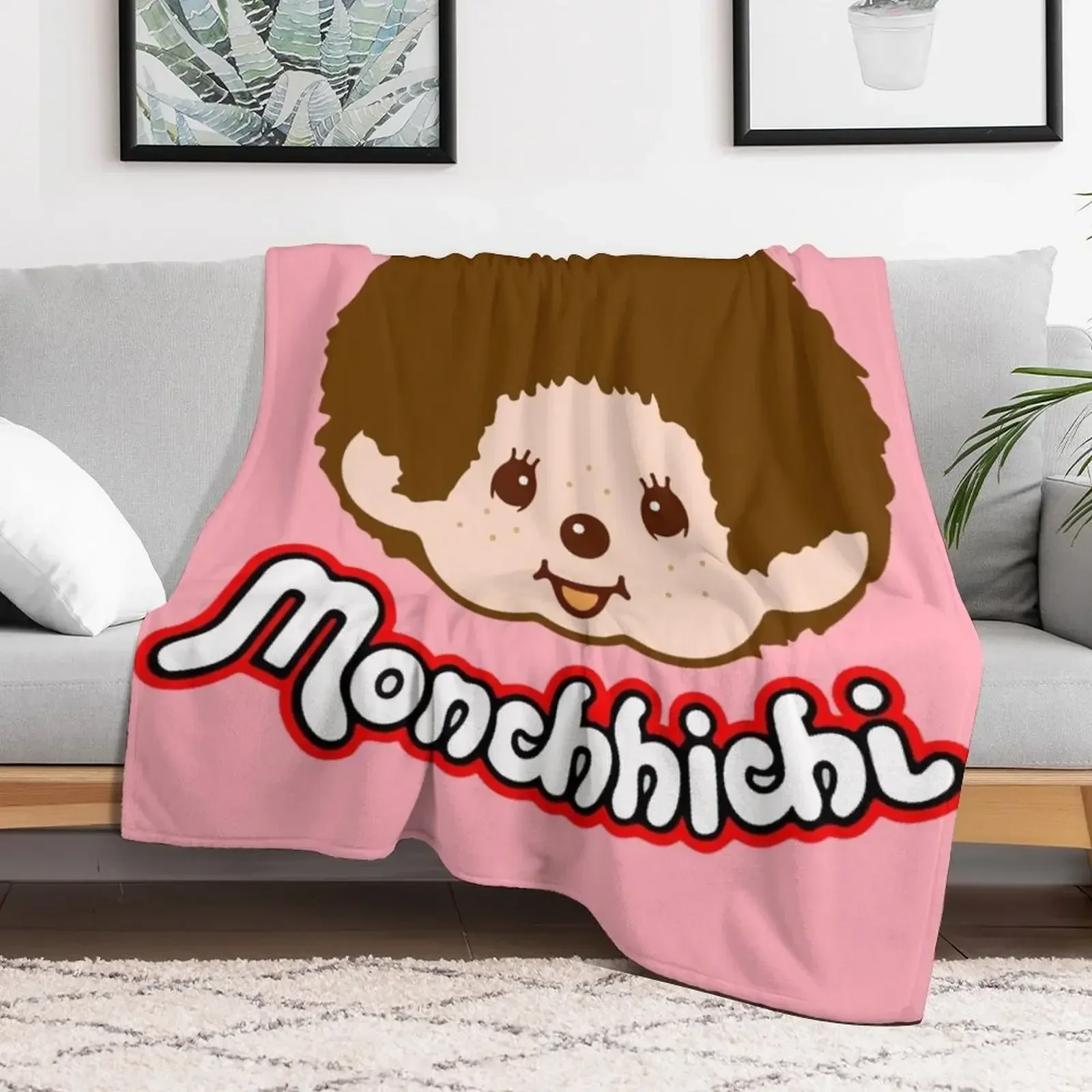 Monchichi — розовое одеяло утяжеленные одеяла для пляжного пикника