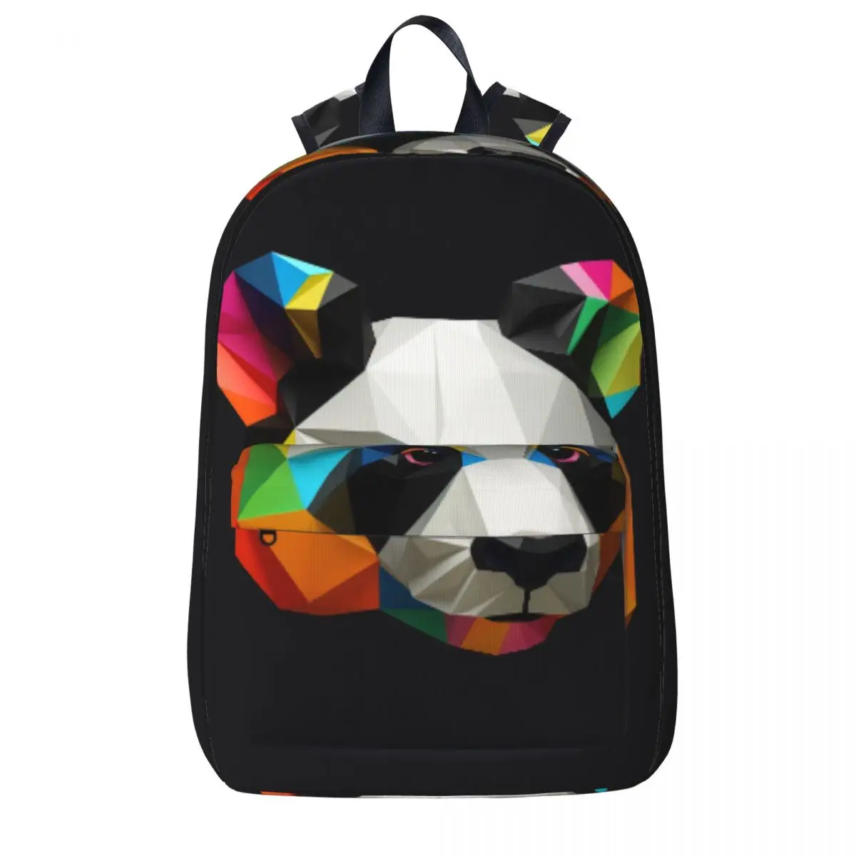 

Panda Backpack Paper Art Geometric Travel Backpacks Boy High Quality Durable School Bags Stylish Rucksack