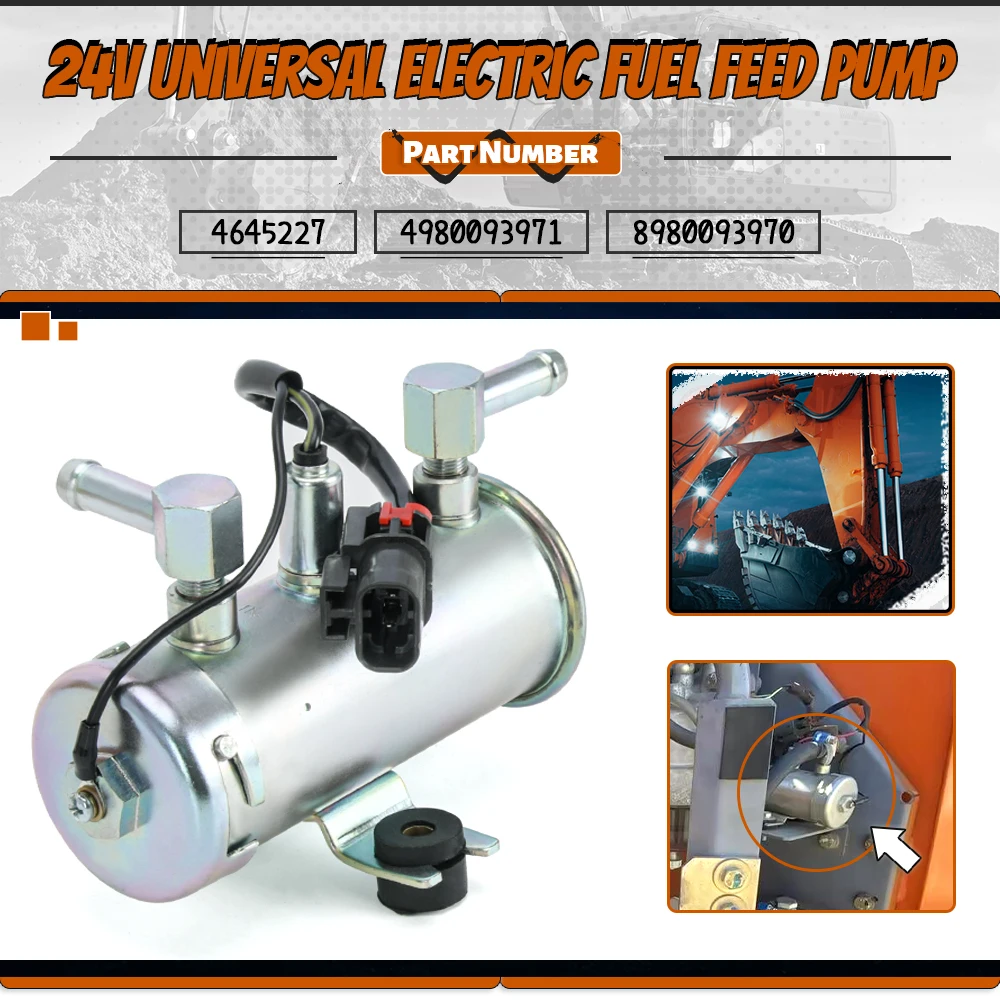 Электрический топливный насос 24 В 4645227 8-98009397-1 для экскаваторов Hitachi Mitsubishi Isuzu Engine