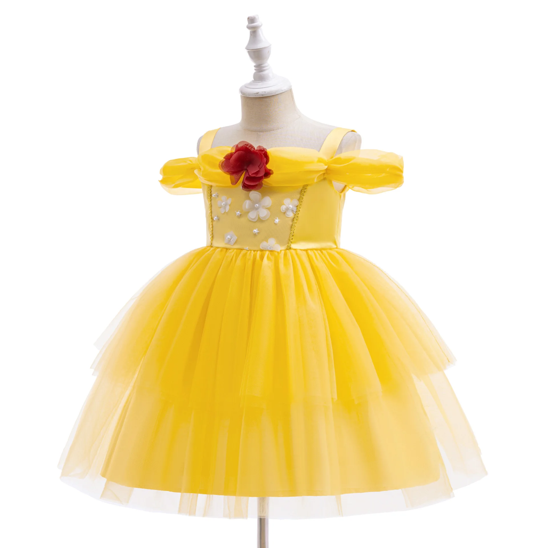 Детская одежда принцессы детский костюм Эльзы на Хэллоуин Рапунцель для девочек