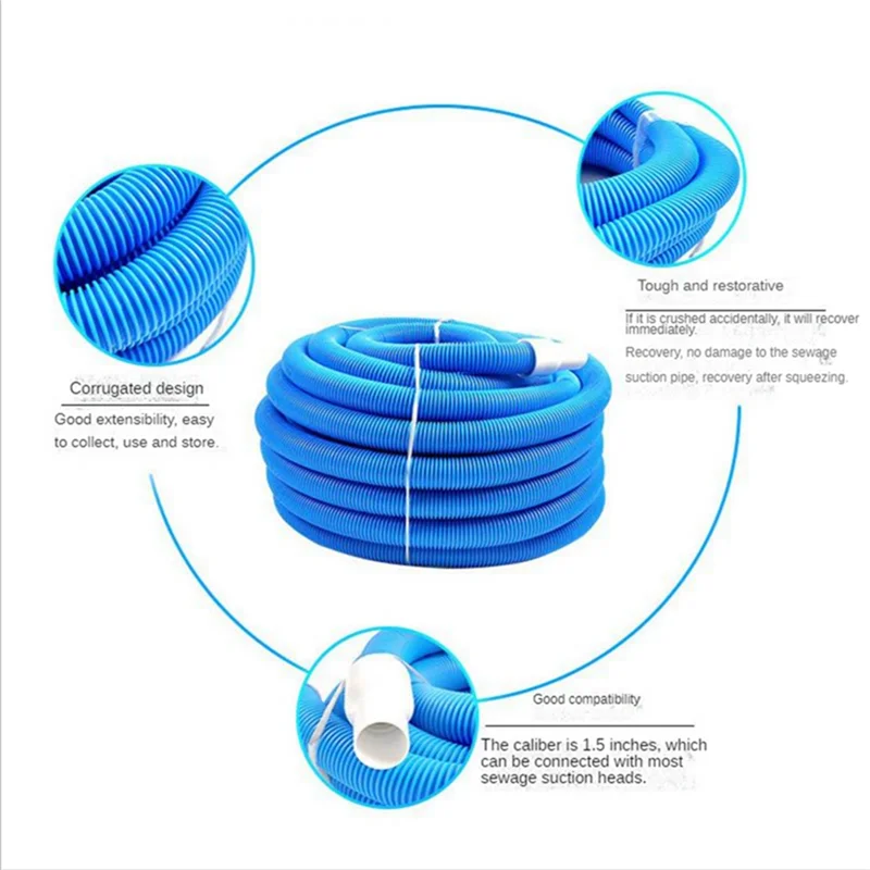 Вакуумный шланг для бассейна 9 м поворотная манжета 38 мм всасывающая труба