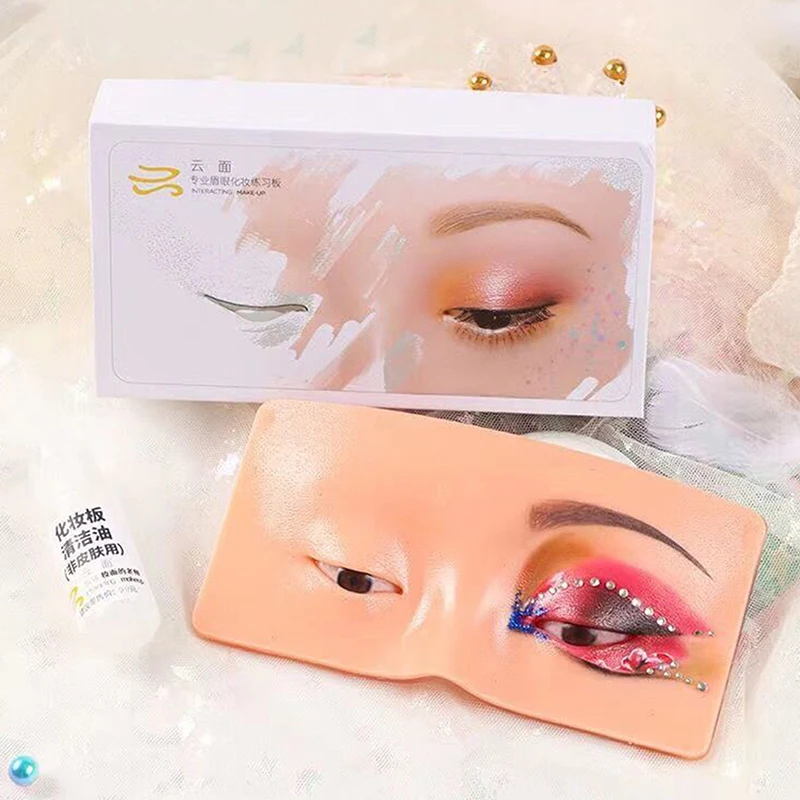 

5D Eyebrow Tattoo Practice Skin Eye Makeup Training Skin Silicone Practice Pad