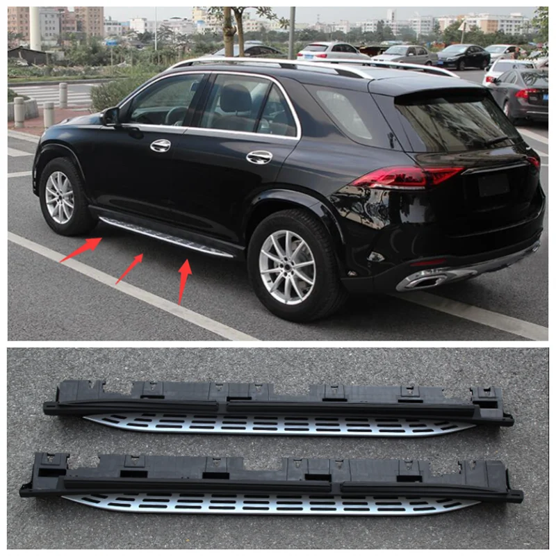 

Fits For Mercedes- Benz W167 GLE320 GLE350 GLE400 2020 2021 2022 High Quality Aluminum Alloy Running Boards Side Step Bar Pedals