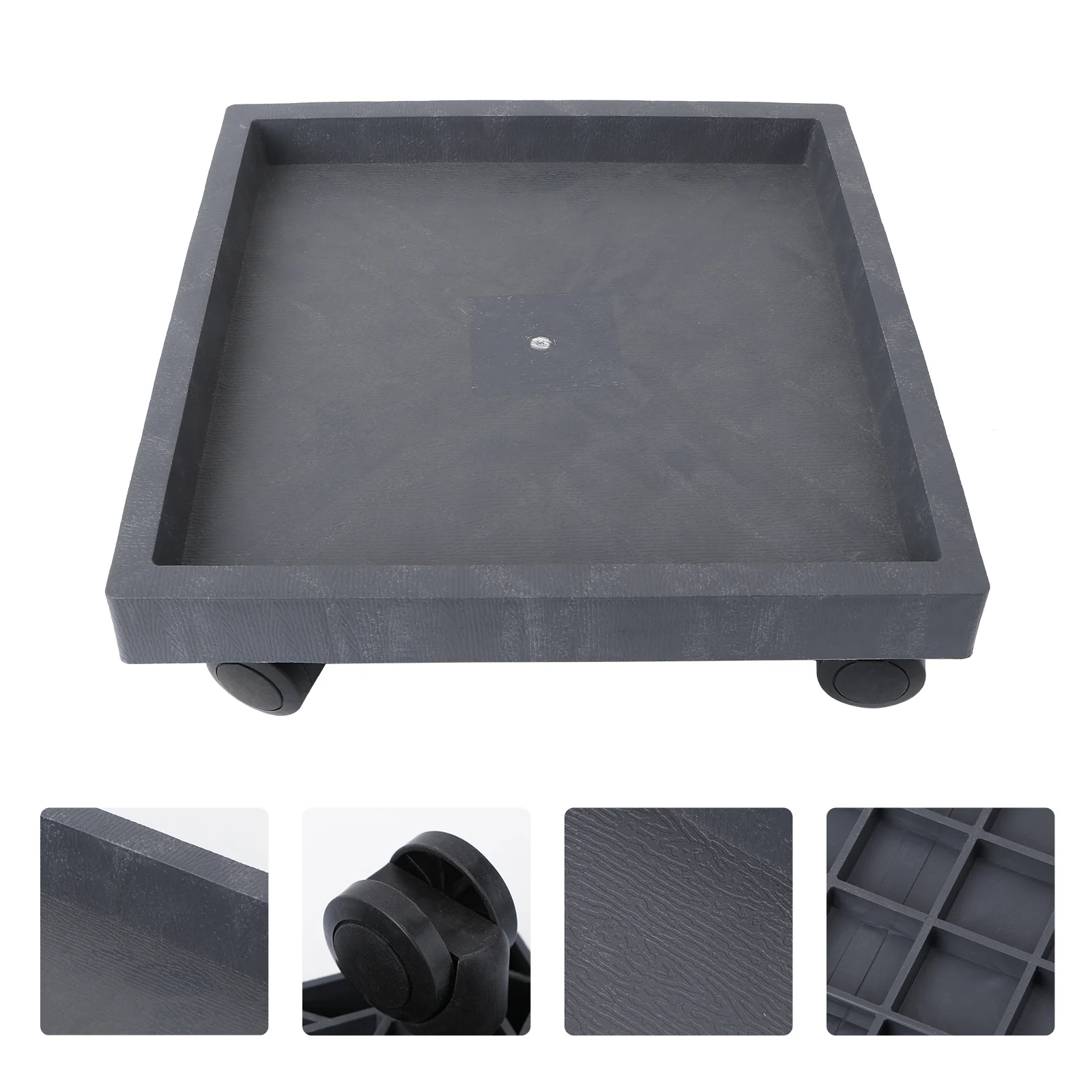

Pot Flower Stand Withplanter Tray Wheels Rollingmover Wheel Roller Pallet Potted Casters Caster Square Holder Flowerpot Round