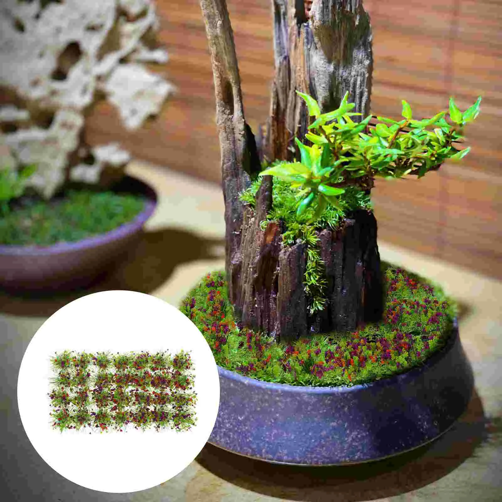 

Flower Tufts Model Miniature Cluster Artificial Static Scenery Clusters Railway Landscape Diy Fake Strips Decorative Sand Sheet