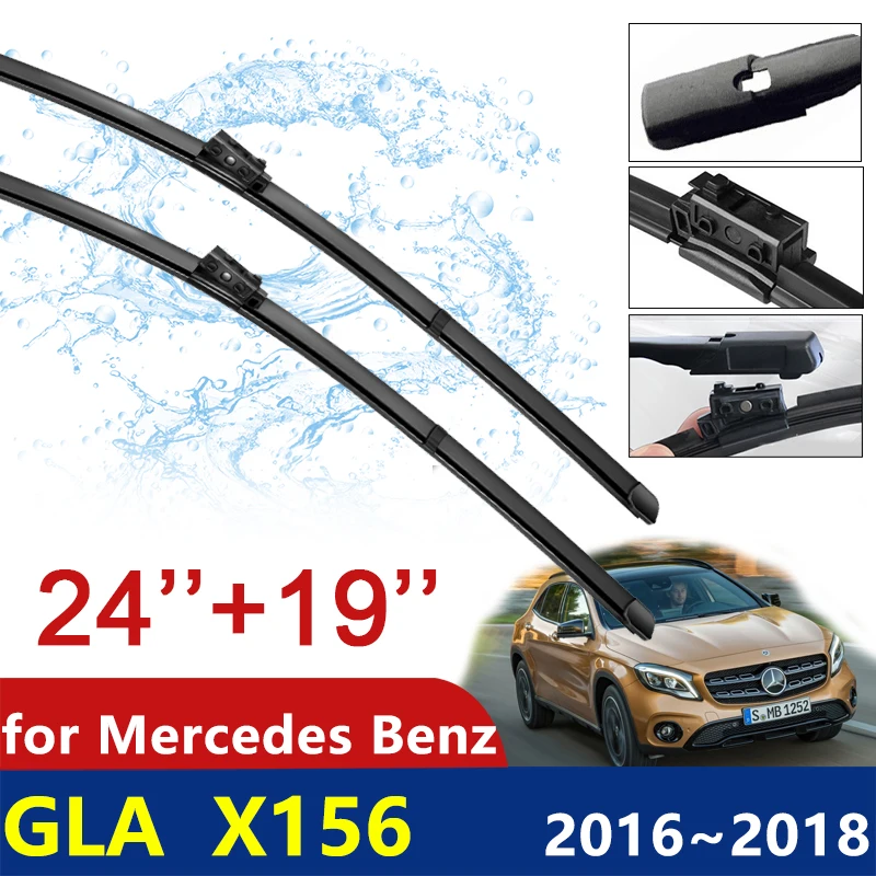 

Автомобильные стеклоочистители для Mercedes Benz GLA X156 2016 ~ 2018, GLA180 GLA200 GLA220 GLA250 GLA45 200 220 250 200d 220d, автомобильные аксессуары