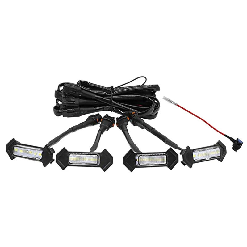 

4 шт., автомобильная решетсветильник для Toyota Tacoma 2016 2017 2018 2019 2020 ABS