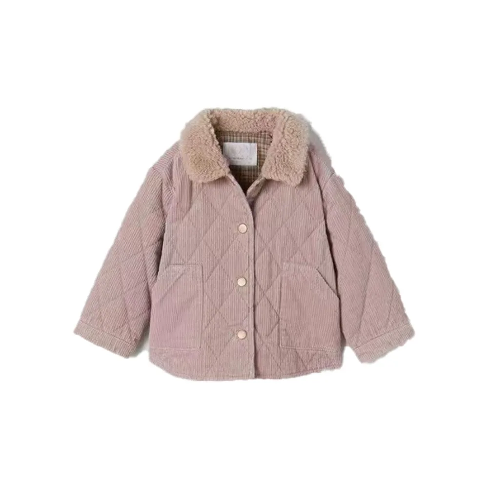 

Качественный новый детский Модный повседневный вельветовый текстурный Топ Zach AiIsa на пуговицах с отворотами и длинными рукавами с карманами