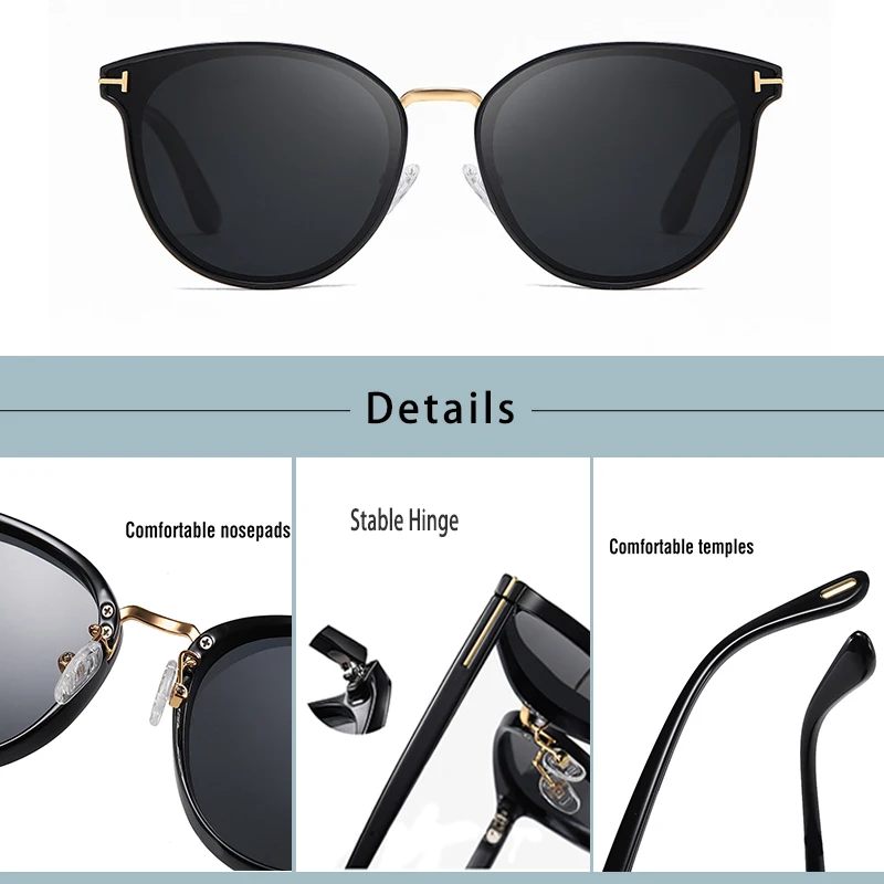 Мужские и женские ретро-очки кошачий глаз HBK роскошные поляризационные