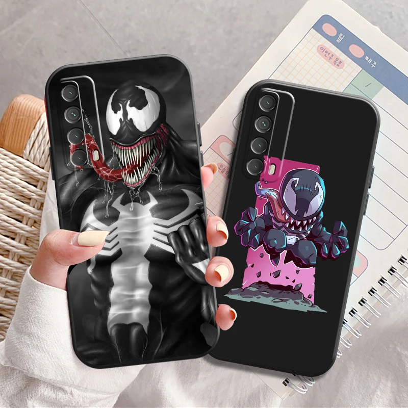 

Marvel Venom Phone Case For Huawei Honor 10 V10 10i 10 Lite 20 V20 20i 20 Lite 30S 30 Lite Pro Soft Coque Liquid Silicon