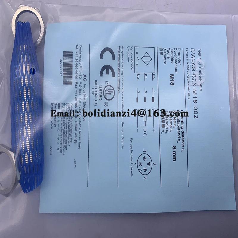 Новый датчик для бесконтактного переключателя DW-AD-621-M12 DW-AS-621-M18-120 DW-AD-623-M12 DW-AS-623-M12