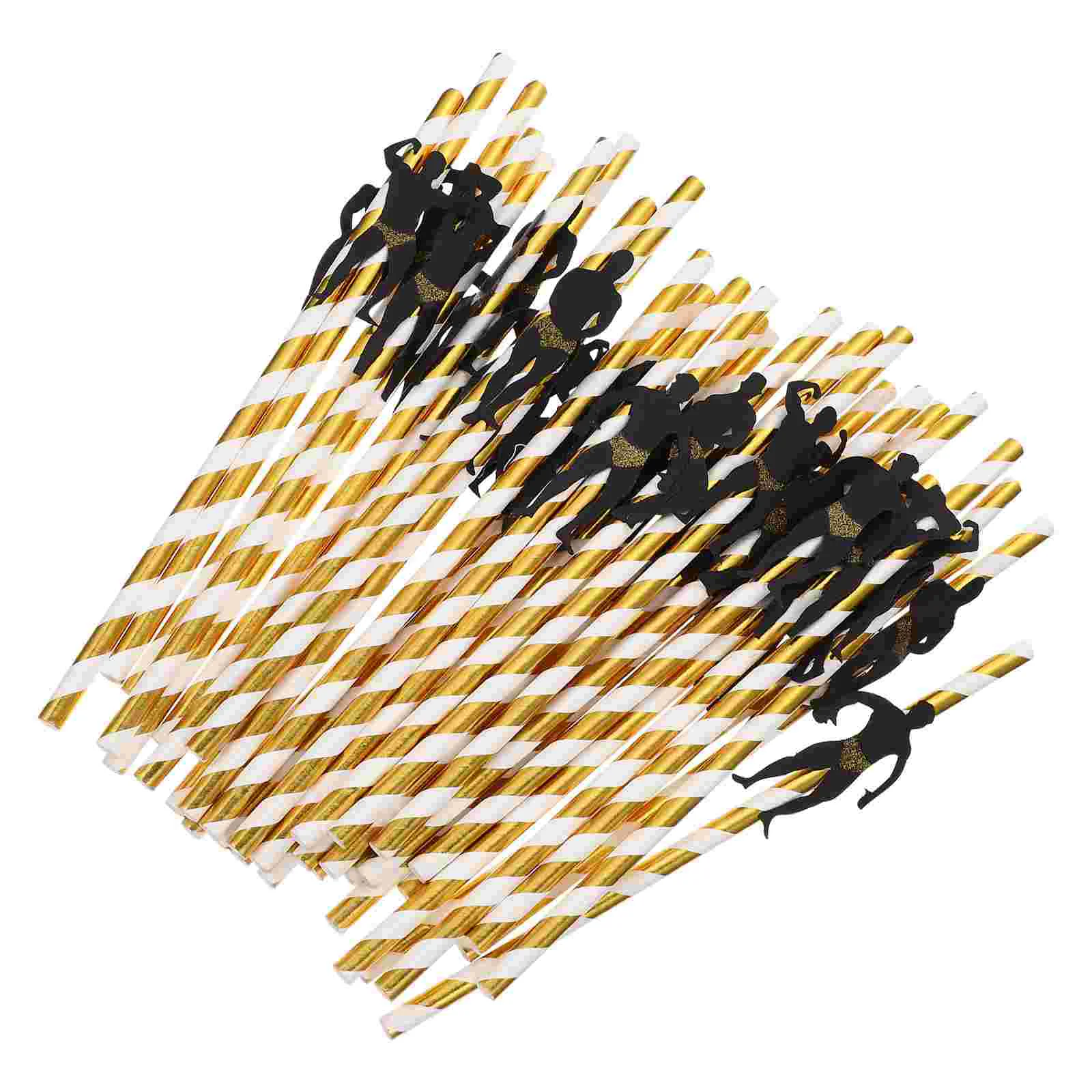 

36Pcs Party Fun Straws Decorative Party Straws Funny Paper Straws Paper Straws