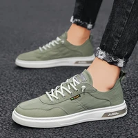 summer sneakers shoes man shoes ice silk cloth shoes green skate shoes breathable canvas shoes flat casual shoes fashion shoes