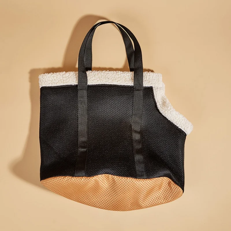 Pet Bag Warm Breathable Comfortable Dog Unit Load Device Cartoon Cat Handbag Travel Portable Mesh Handbag Factory Wholesale.