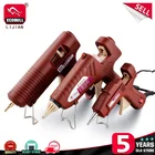 LIJIAN клеевой пистолет горячего расплава клеевой пистолет Регулируемая температура мини Горячий клеевой пистолет 11 мм профессиональные медные насадки