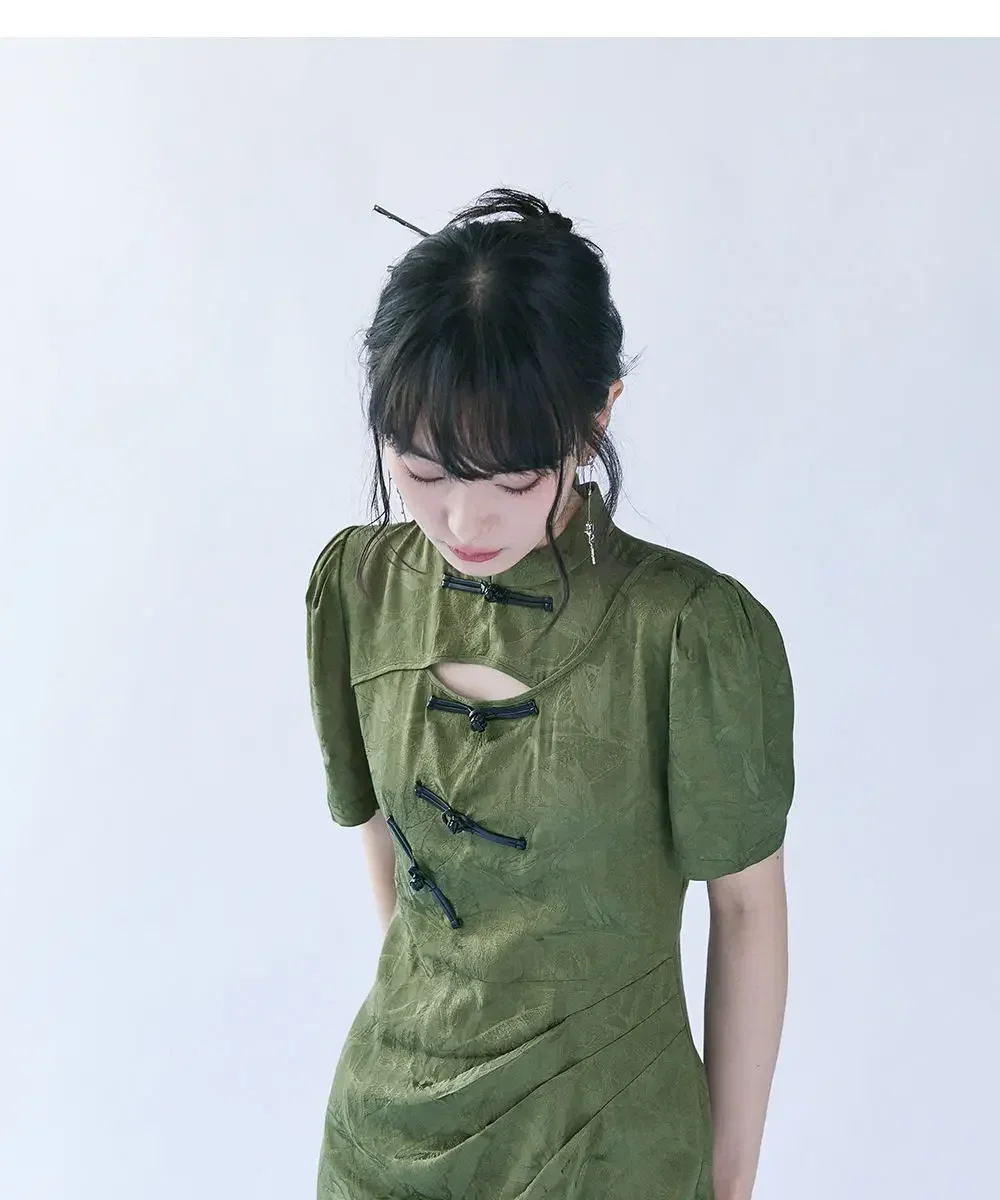 Весеннее Новое улучшенное модное платье Ципао в китайском стиле винтажное