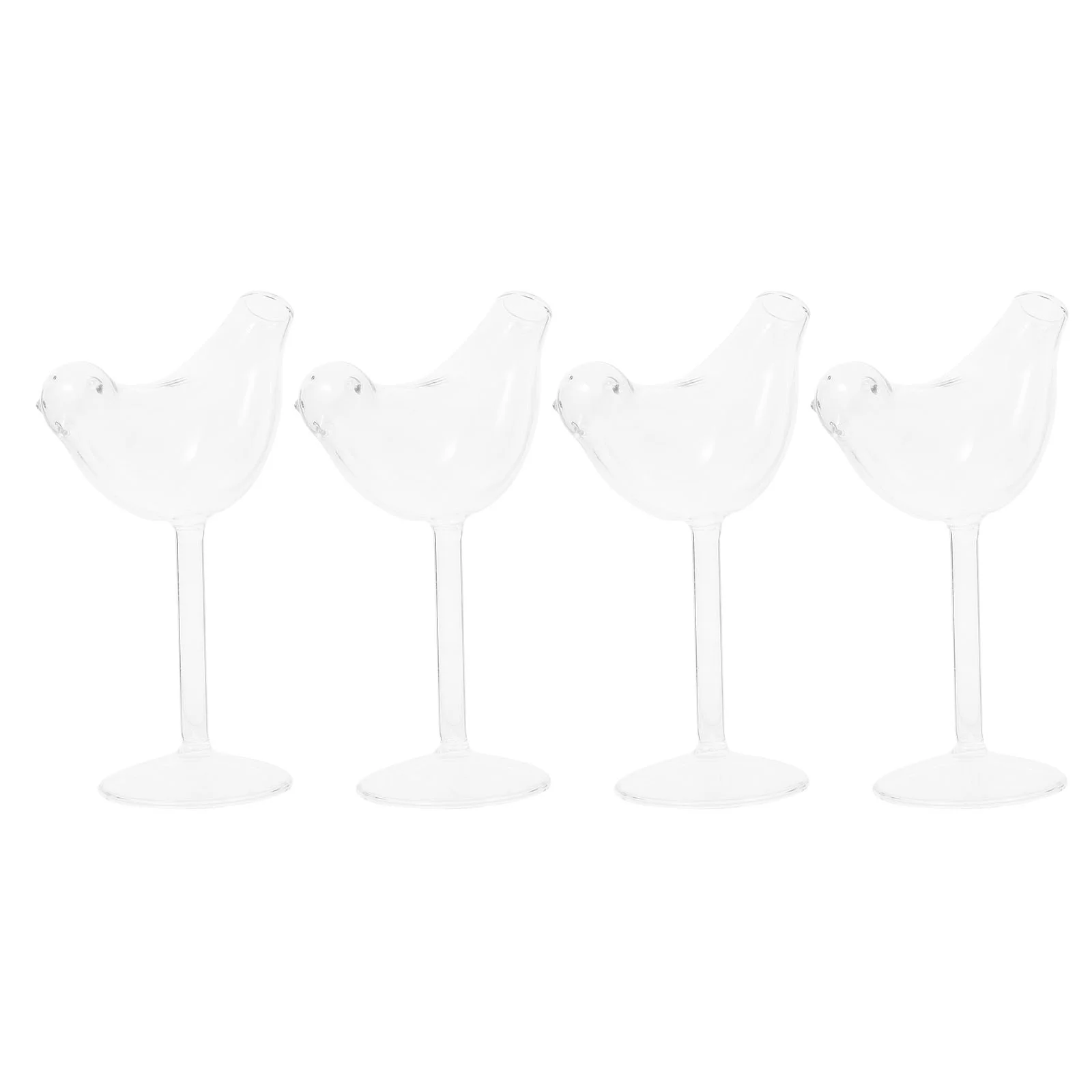 

Glasses Cocktail Goblet Bird Cup Champagne Martini Cups Coupe Drinking Whiskey Shaped Clear Beverage Mug Flutes Goblets Red
