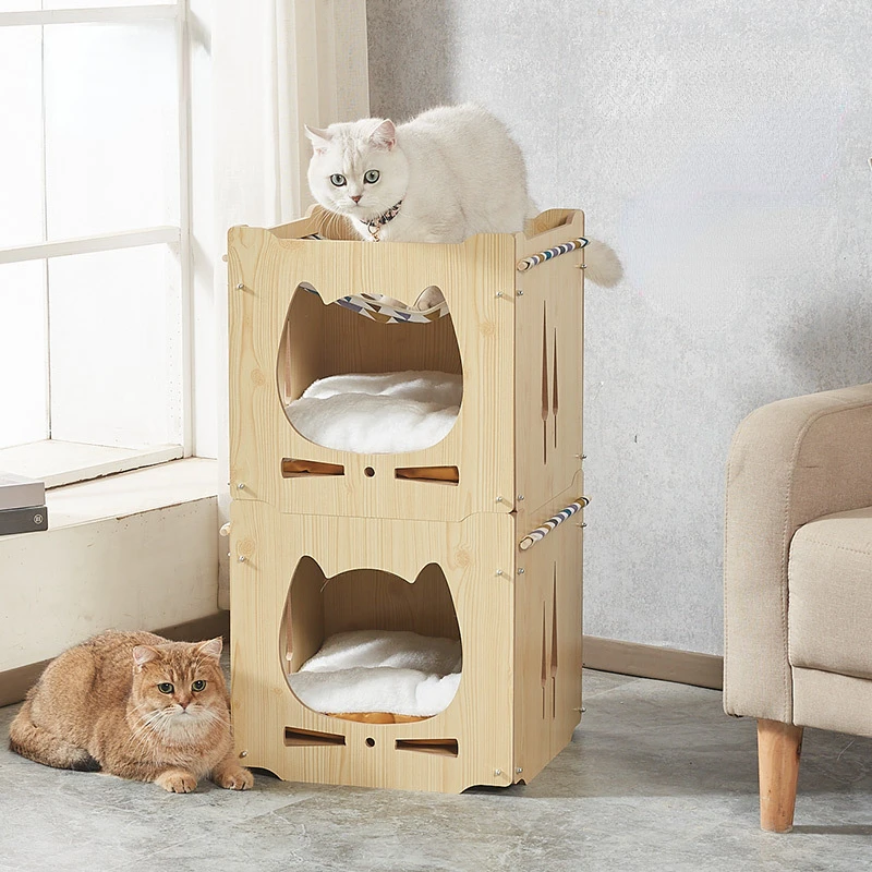 

Cat Nest Four Seasons Can Be Superimposed Cat Bed House Furniture House Pet Supplies Cat Hammock.