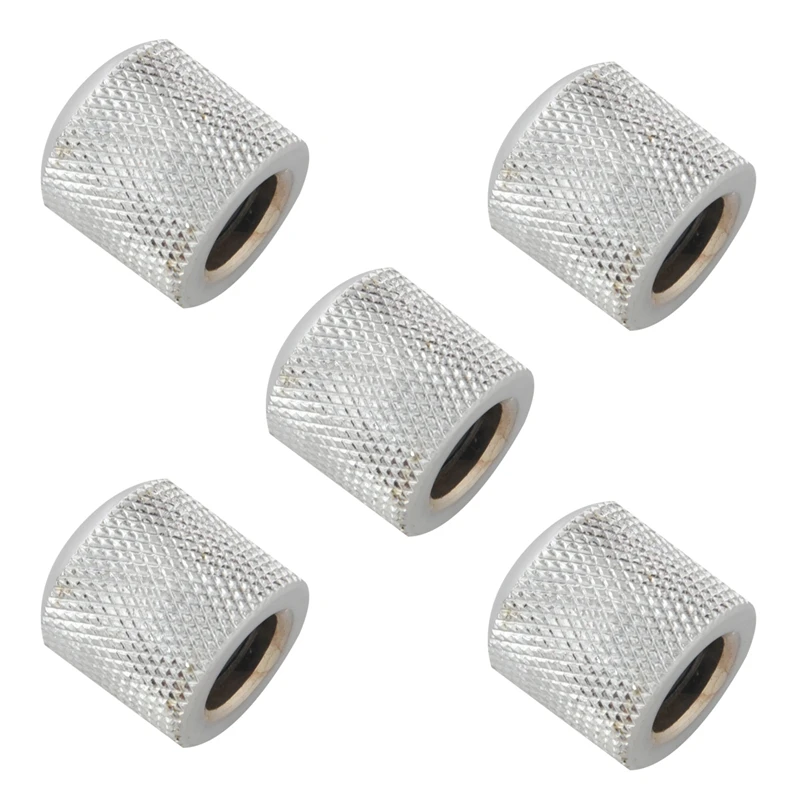 

20X Guitar Dome Control Knobs For Fender Tele Replacement, Silver