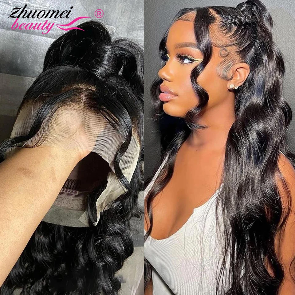 Body Wave 360 HD Full Lace Wig Human Hair Pre Plucked Brazilian Hair Wigs 13x6 HD Lace Frontal Wigs For Women 4X4 Closure Wig