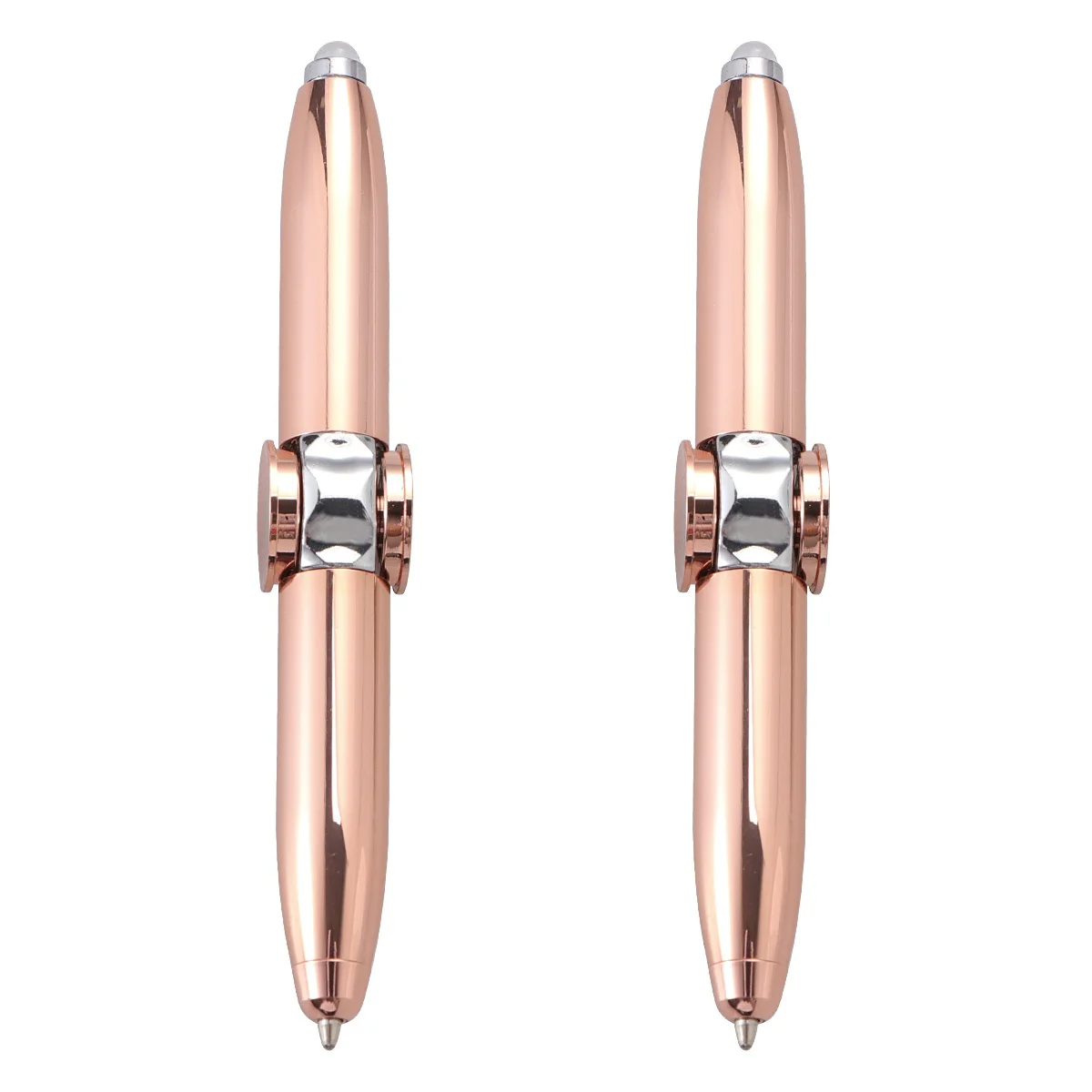 

Pen Pens Toy Novelty Metal Office Ballpoint Stationary Led Light Rotating Writing Signing Signature Stress Relieve Gyroscope