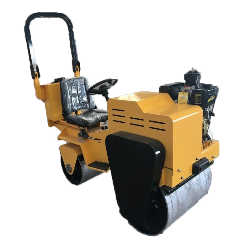 

YG Single/double Drum New Vibration Small Mini Road Rollers Machine FVR-600S 5.5HP Walking Single Wheel Roller Honda GX160