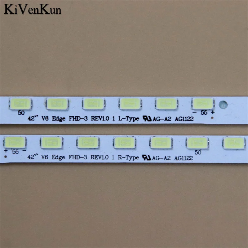 Фото Светодиодные ленты для телевизора 42 дюйма V6 Edge FHD-3 REV1.0 1 л/R-тип подсветка полосы для Toshiba 42LW570S 42TL525U 42LW5500 42LH833RR 42LW570S №4