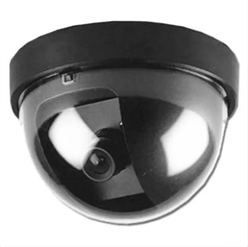 

Smart Indoor/Outdoor Dummy Surveillance Camera Home Dome Fake CCTV Security Camera With Flashing Red LED Lights