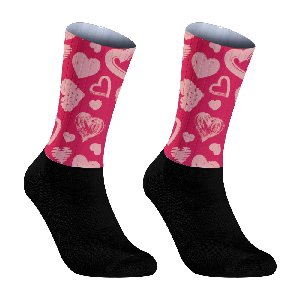 Лето 2024 Новинка Aero велосипедные командные Нескользящие Дышащие носки из