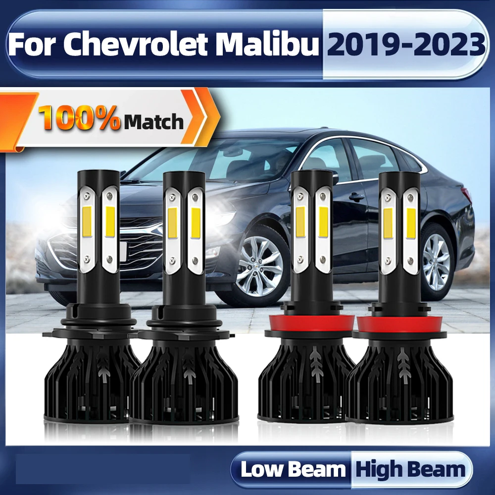 

40000LM Car Headlight Bulbs H11 9005 HB3 LED Headlamps Kit Auto LED Lamps For Chevrolet Malibu 2019 2020 2021 2022 2023