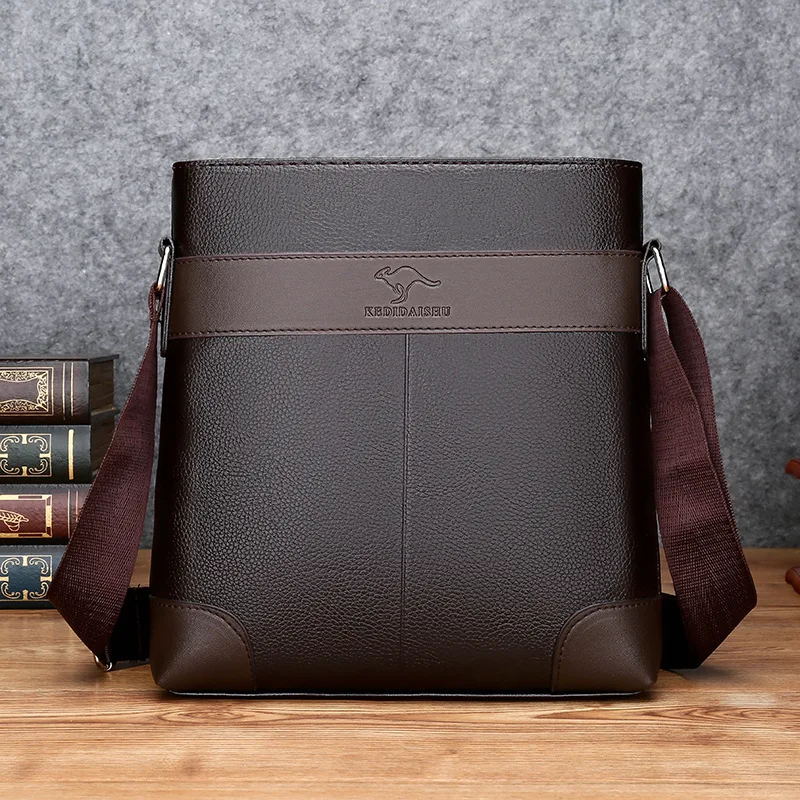 Luxury Men PU Leather Shoulder Bag Fashion For Crossbody New Designer Messenger Bags Male Luxurious Brand Men's Handbag