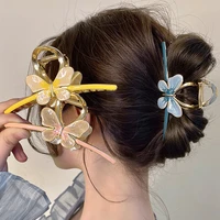 metal cute butterfly hair claws big colorfull barrettes hairpins large hair clips woman hair accessories headwear hairgrip