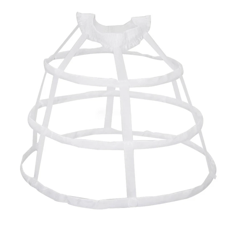 

Petticoat Cage 3 Hoop Semi-Sphere Women Crinoline Underskirt for Victorian Dress DropShip