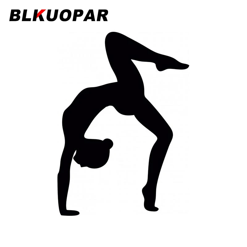BLKUOPAR ритмичные гимнастические силуэты автомобильные наклейки высеченные аниме наклейки устойчивые к царапинам багаж автомобиль украшение виниловая автомобильная пленка