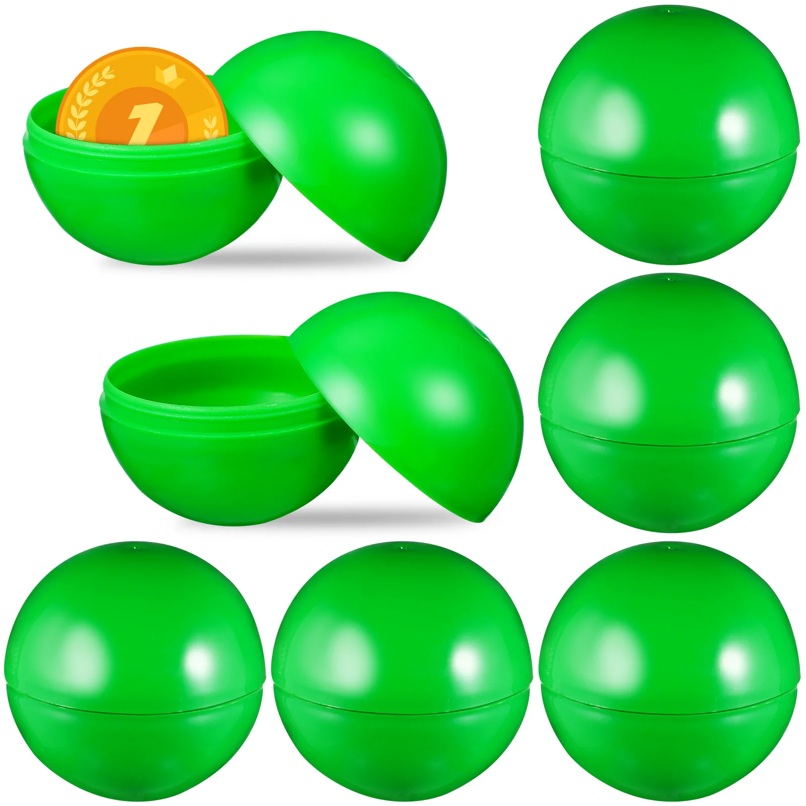 

25 шт. Мячи зеленые игрушки лотерейные игровые мячи цветные реквизиты для сбора пластиковые бесшовные