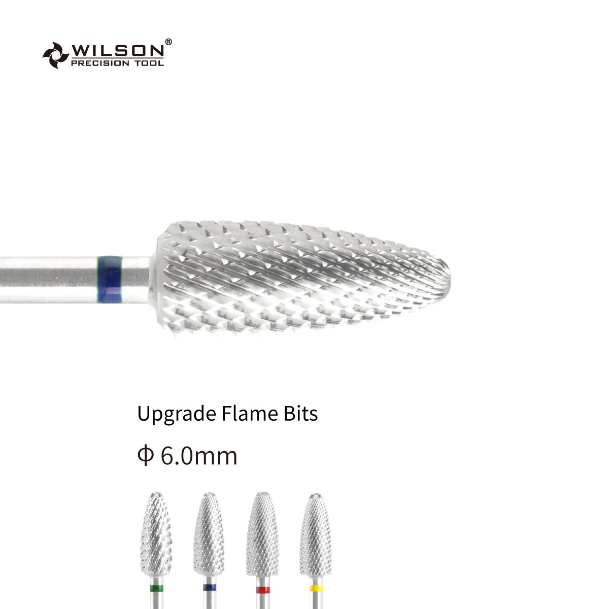 

Upgrade Flame Bits - Gold/Silver - WILSON Carbide Nail Drill Bit