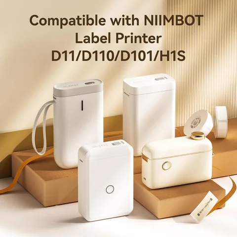 Белая Термобумага Niimbot, Рулон 12-15 Мм, Самоклеящаяся, Водонепроницаемая Для Официальных Принтеров D11 D110 D11H D101
