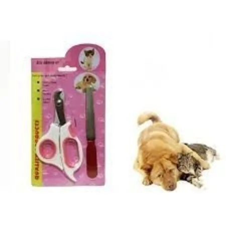 

2 PCS Cat Dog Nail Clipper Nail File Set Pet 215840689