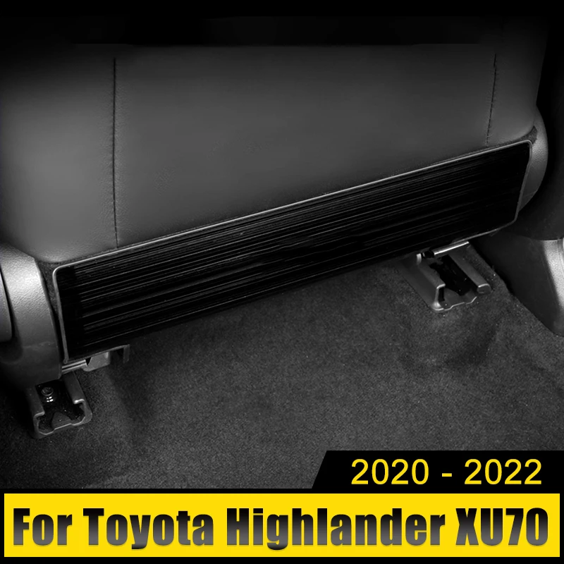 Accesorios de estilo de coche para Toyota Highlander XU70 2020 2021 2022 ABS, consola central, salpicadero, aire acondicionado, embellecedor de salida de ventilación