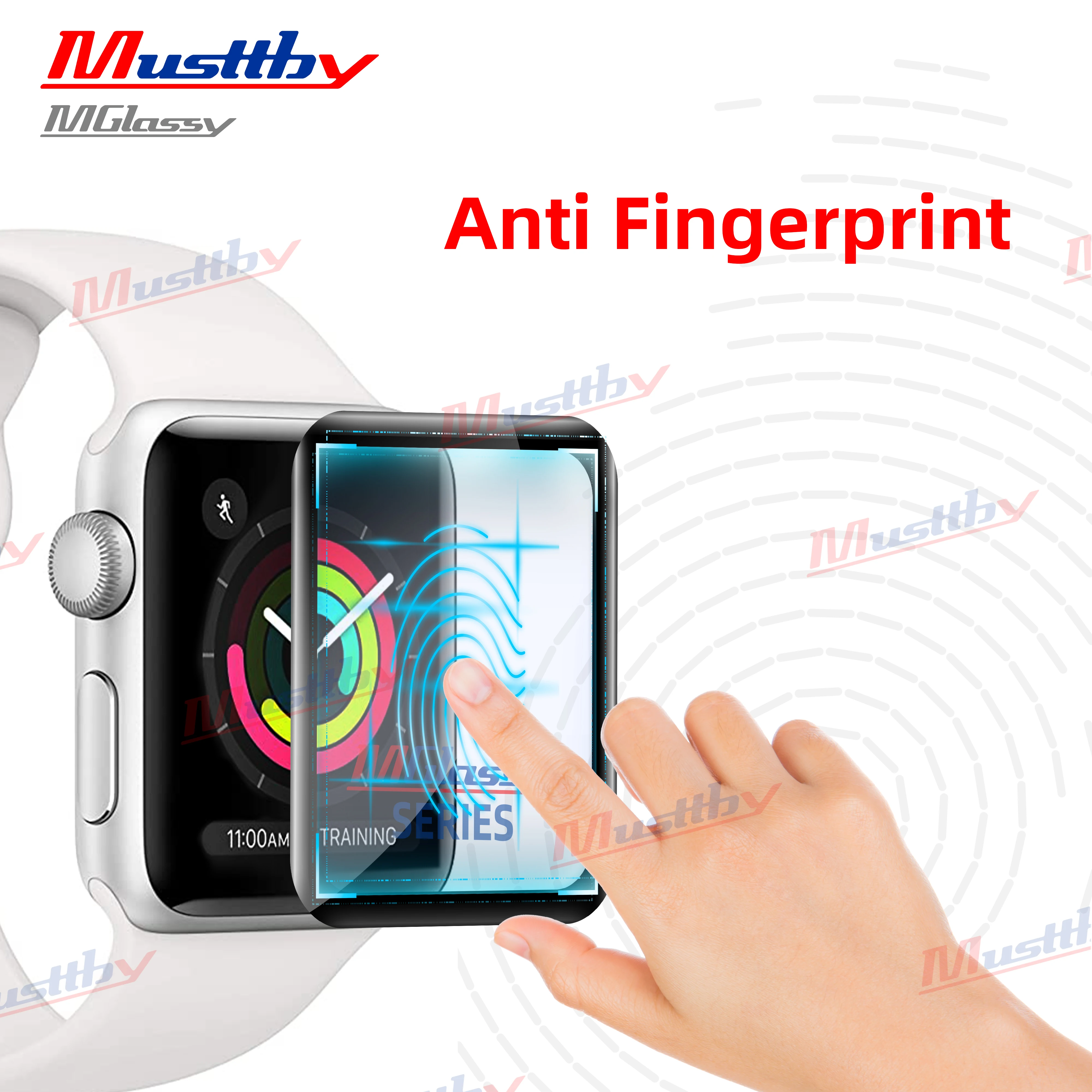Musttby 5 шт. ЖК-экран с сенсорным передним стеклом + OCA для Apple Watch S4 S5 S6 S7 Ultra 40 мм 44 45